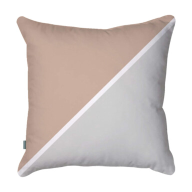Triangles Beige and Neutral Cushion