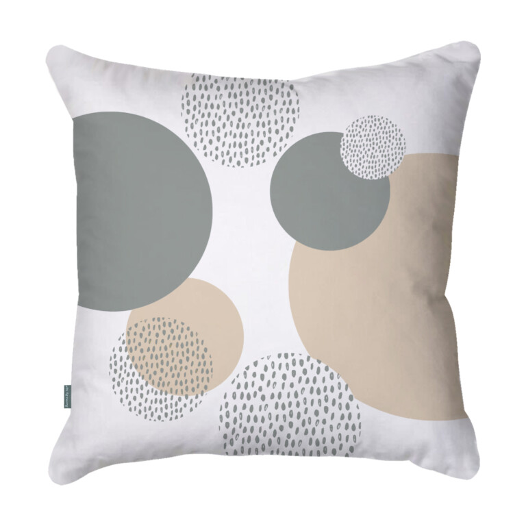 Circles Natural Quick Dry Outdoor Cushion