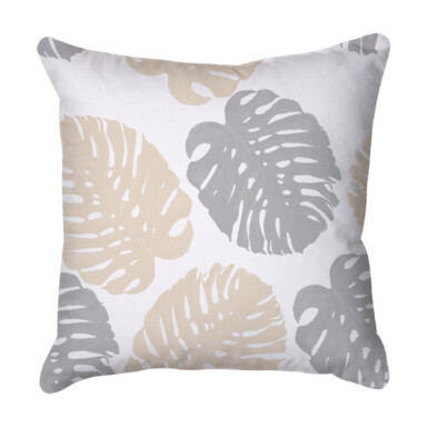 Tropical Leaves Neutral Quick Dry Outdoor Cushion