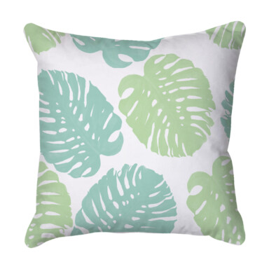 Tropical Leaves Green Quick Dry Outdoor Cushion