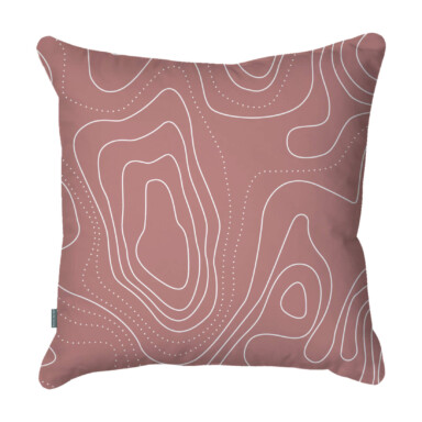 Marble Print Pink Cushion