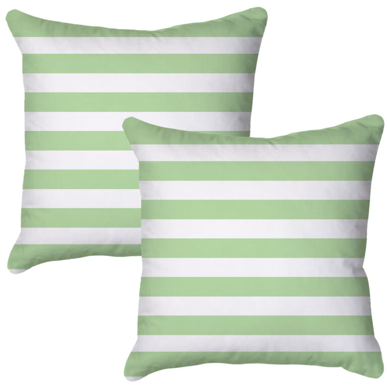 Deck Stripes Lime Green Quick Dry Outdoor Cushion