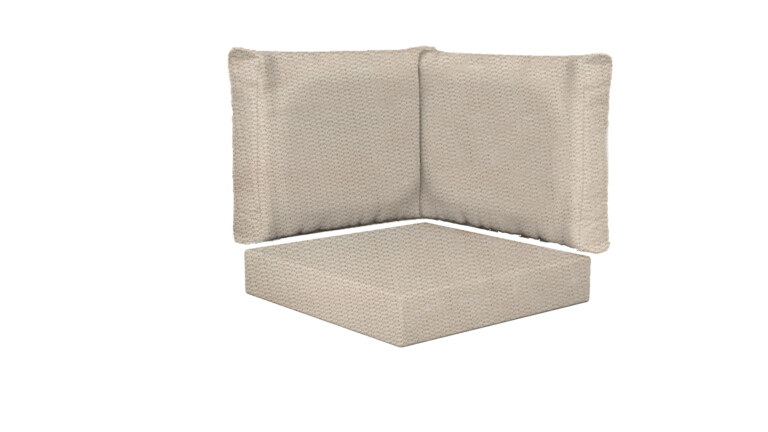 Indoor Corner Square Base and Back Cushions