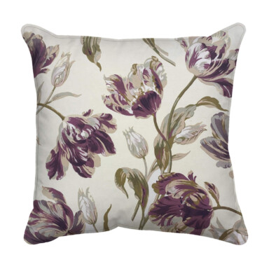 Laura Ashley Gosford Plum Outdoor Cushion
