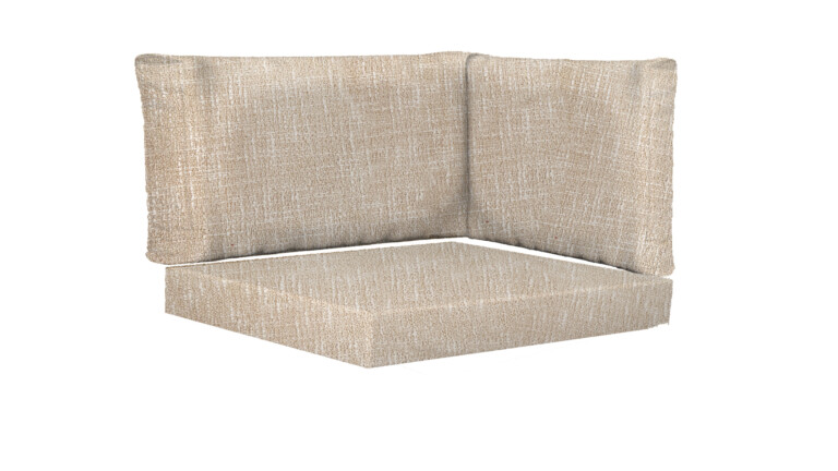 Indoor Corner Rectangle Base and Back Cushions