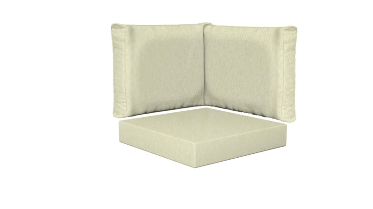 Indoor Corner Square Base and Back Cushions