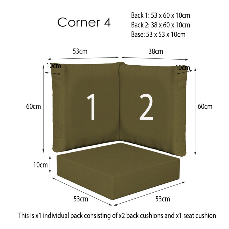 Oakley Green Corner Sets