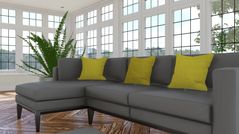 Plush Olive Cushion
