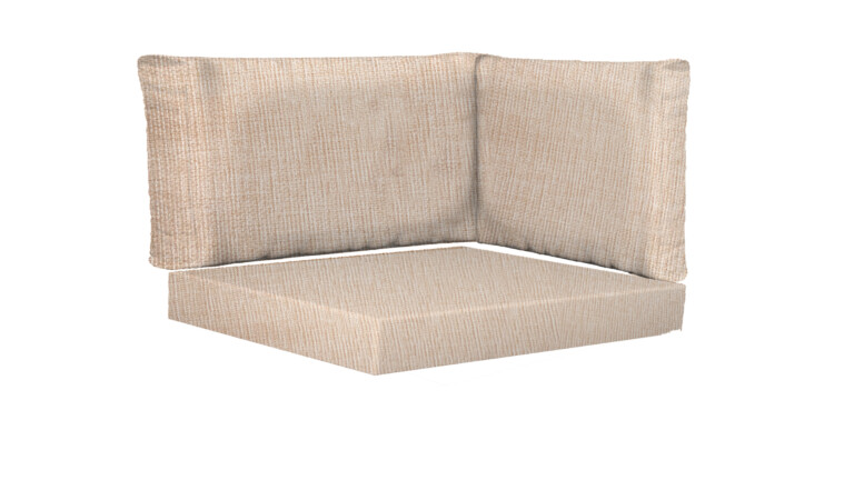 Indoor Corner Rectangle Base and Back Cushions