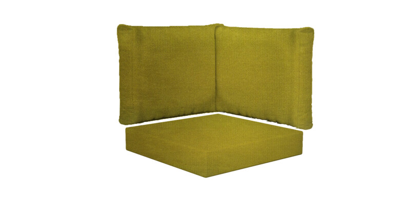 Indoor Corner Square Base and Back Cushions