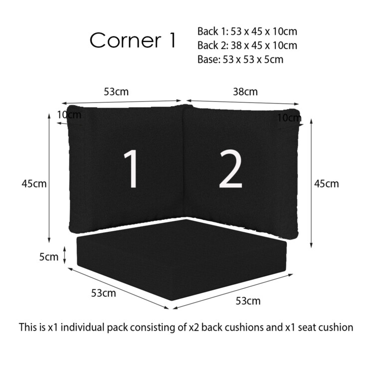 Ventura Black Corner Sets