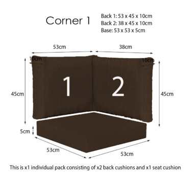 Ventura Brown Corner Sets