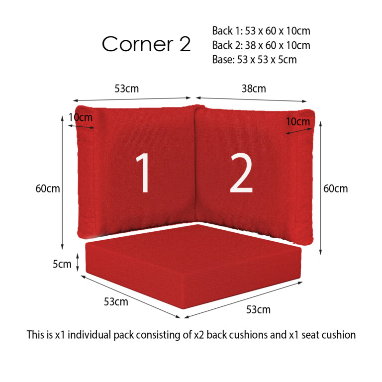 Ventura Red Corner Sets