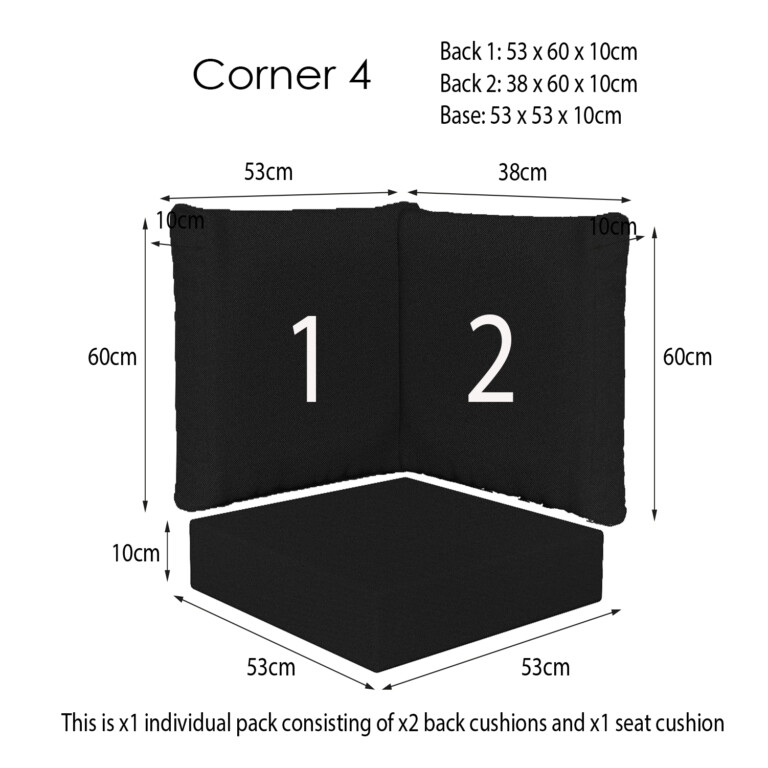 Ventura Black Corner Sets